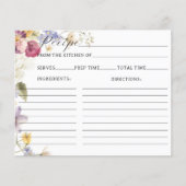 Papier Recette fleur sauvage de Fête des mariées Boho (Devant)