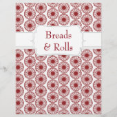 Papier Recette florale pittoresque Maroon Divider (Devant)