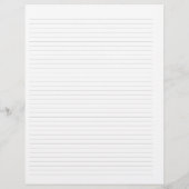 Papier Recette lin avec notes Format Lettre blanche moder (Dos)