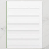 Papier Recette lin avec notes Format lettre ModernGreen (Dos)