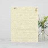 Papier recette lin Designer (Debout devant)