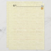 Papier recette lin Designer (Devant / Derrière)