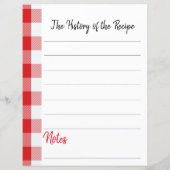 Papier recette personnalisé (Dos)