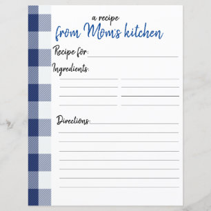Papier recette personnalisé