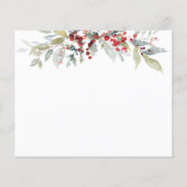 Papier Recette pour Bride Red Berries Foliage vert (Dos)