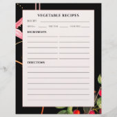 Papier Recette végétale | Cerises botaniques noires (Dos)