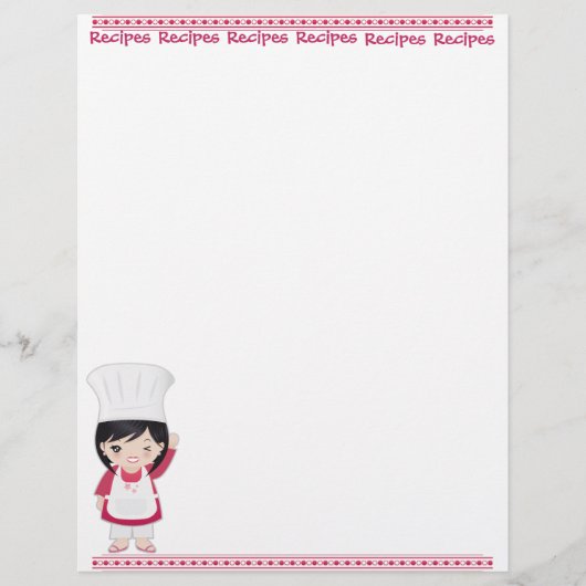 Papier Recettes (Devant)