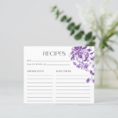 Papier Recettes de Fête de Fiançailles Florales Toile Fra (Debout devant)