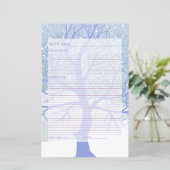 Papier Recettes de Noël de neige moderne CHANGER COULEUR (Debout devant)