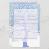 Papier Recettes de Noël de neige moderne CHANGER COULEUR (Devant / Derrière)