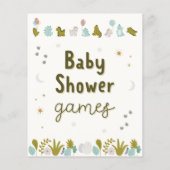 Papier Recherche de mots Baby shower Dinosaur (Dos)