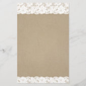 Papier Recherche de mots de mariage Jeu de douche en dent (Dos)