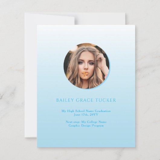 Papier Recouvrement de la grille Budget Bleu Faire-part d (Dos)