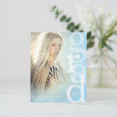 Papier Recouvrement de la grille Budget Bleu Faire-part d (Debout devant)