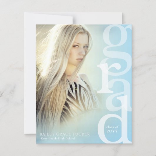 Papier Recouvrement de la grille Budget Bleu Faire-part d (Devant)