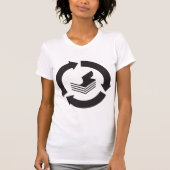 Papier Recycling Vrouwen T-shirt (Voorkant)
