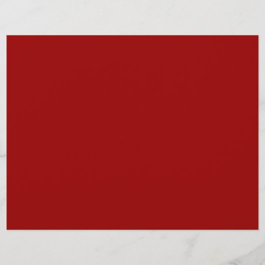 Papier Red Christmas Tree Winter Tri Fold Wedding Program (Dos)