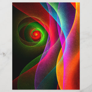 Papier Red Green Orange Modern Abstrait Art Motif #22