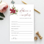 Papier Red Poinsettia nuptiale de Noël Conseils et émotio<br><div class="desc">Elégante carte de conseil en vol d'hiver bleu Dusty. Personnalisez avec la mariée le nom et la date de la douche. Pour plus de personnalisation,  cliquez sur le lien "customiser plus loin". Si vous avez besoin d'aide,  contactez-moi s'il vous plaît.</div>
