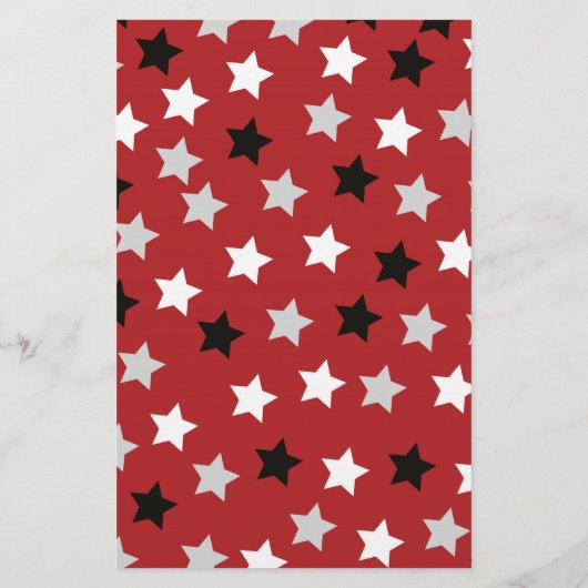 Papier Red Rock Star Rock a bye Baby shower Bingo Game (Dos)