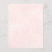 Papier Reflet du Faire-part de mariage budgétaire rose (Dos)