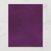 Papier Reflet Plum violet Rose BUDGET Mariage Invitation (Dos)