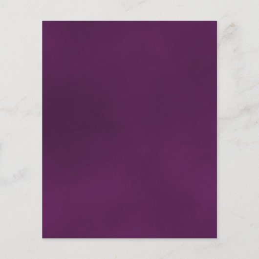 Papier Reflet Plum violet Rose BUDGET Mariage Invitation (Dos)