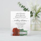 Papier Reflet rouille Orange Rose BUDGET Mariage Invitati (Debout devant)