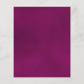 Papier Refléter Magenta Rose BUDGET Invitation de mariage (Dos)