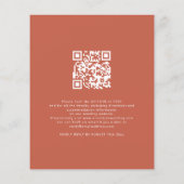 PAPIER Regenboog Terracotta QR Code Boho Bruiloft Flyer (Achterkant)