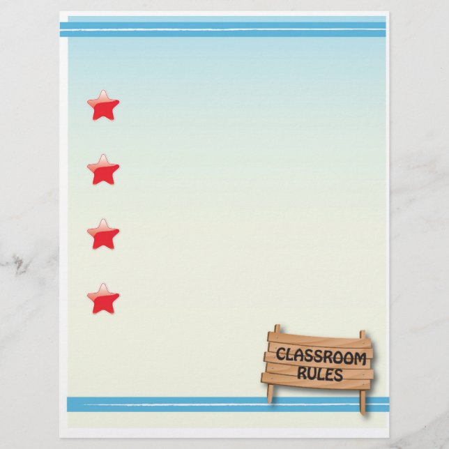 Papier Règles de classe fixes (Devant)