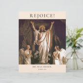 Papier Réjouissez-vous. Bulletin d'église de Pâques perso (Debout devant)