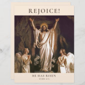 Papier Réjouissez-vous. Bulletin d'église de Pâques perso (Devant / Derrière)