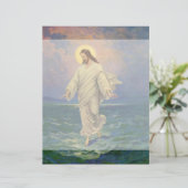 Papier Religion vintage, Jésus Christ marche sur l'eau (Debout devant)