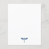 Papier Remise Belle libellule, Baby shower (Dos)