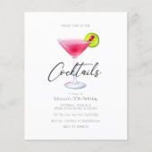 Papier Remise Cosmo Cocktail Invitations (Devant)
