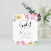 Papier Remise Floral Bridal Shower Invitations (Debout devant)