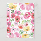 Papier Remise Floral Bridal Shower Invitations (Dos)