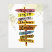 Papier Remise Voyage Retraite Invitations de partie (Dos)