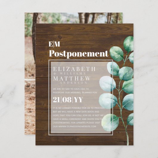 Papier Remplacement Éucalyptus Verdure Changement de plan (Devant / Derrière)