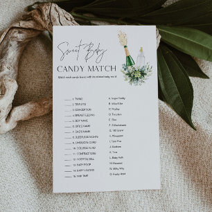 Papier REMY Sweet Baby shower Bonbons Match Card
