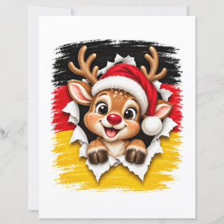 Papier Renne allemand de Noël