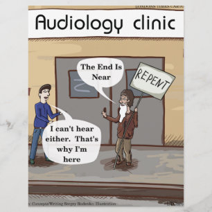 Papier Repentez-vous pour le cabinet d'audiologie drôle