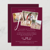 Papier Report mariage Changement de date Réception (Devant / Derrière)