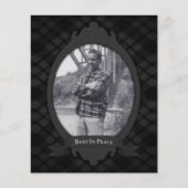 Papier repos dans le service funéraire de paix (Devant)