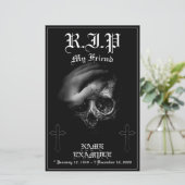 Papier Repose en paix, mon ami (Debout devant)