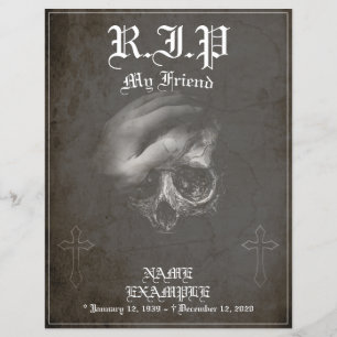 Papier Repose en paix mon ami - vintage