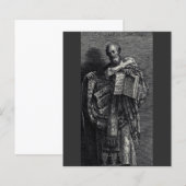 Papier Représentation graphique de Saint Athanase d'Alexa (Devant / Derrière)