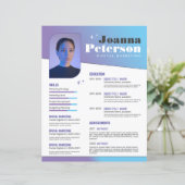 Papier Reprise bleu violet (Modèle) (Debout devant)