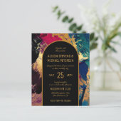 Papier Résumé de budget arche dorée PHOTO invitation de m (Debout devant)